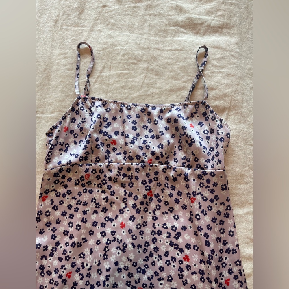 Sunday best (Aritizia) purple dress with floral print